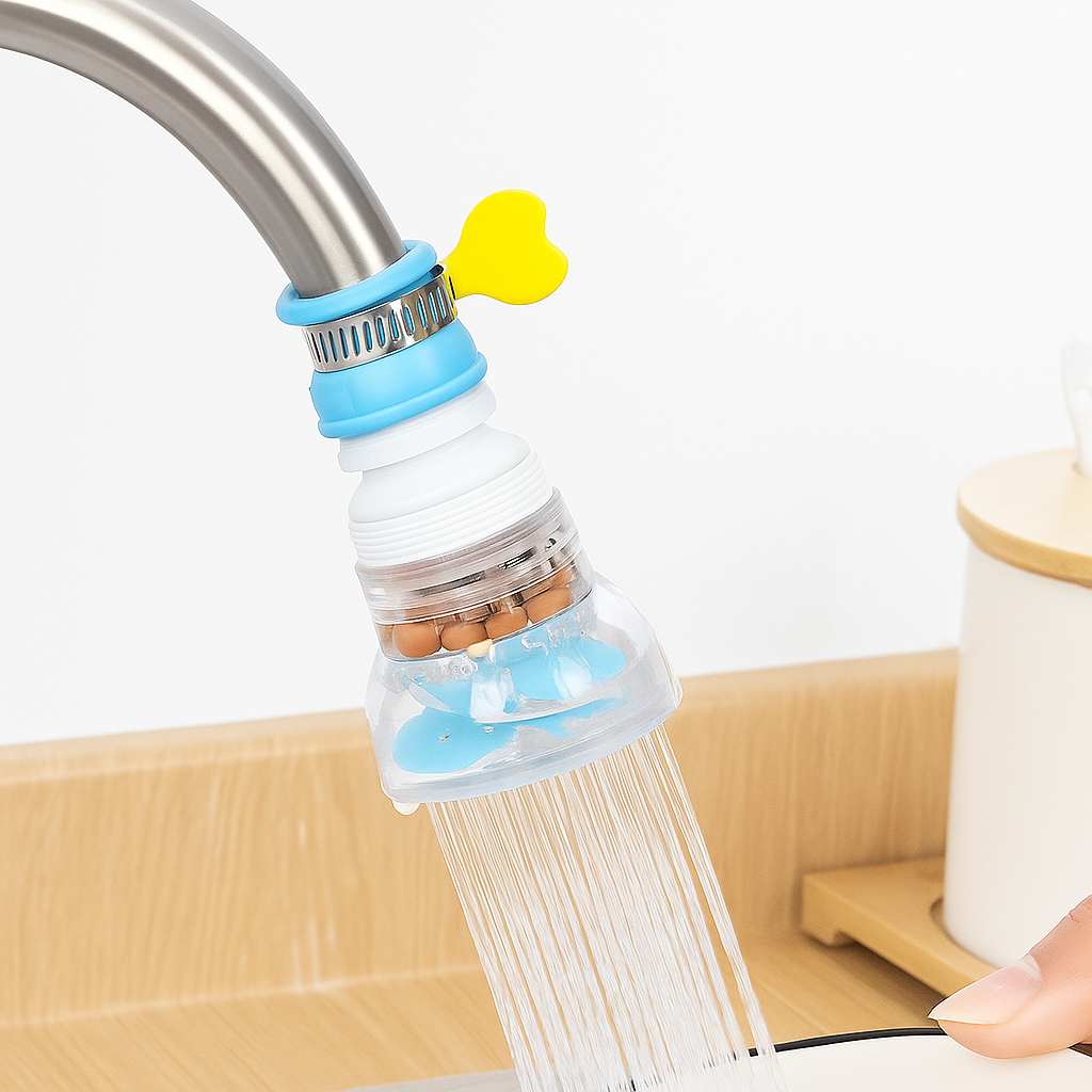 Filtre eau du robinet – extension anti-éclaboussures