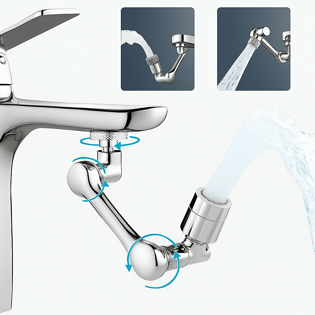 Extension robinet 1080° rotatif – Double jet adaptateur