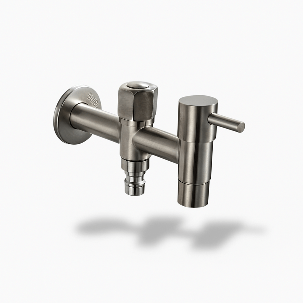 Robinet mural acier inoxydable 304 – Robinet extérieur brossé B009