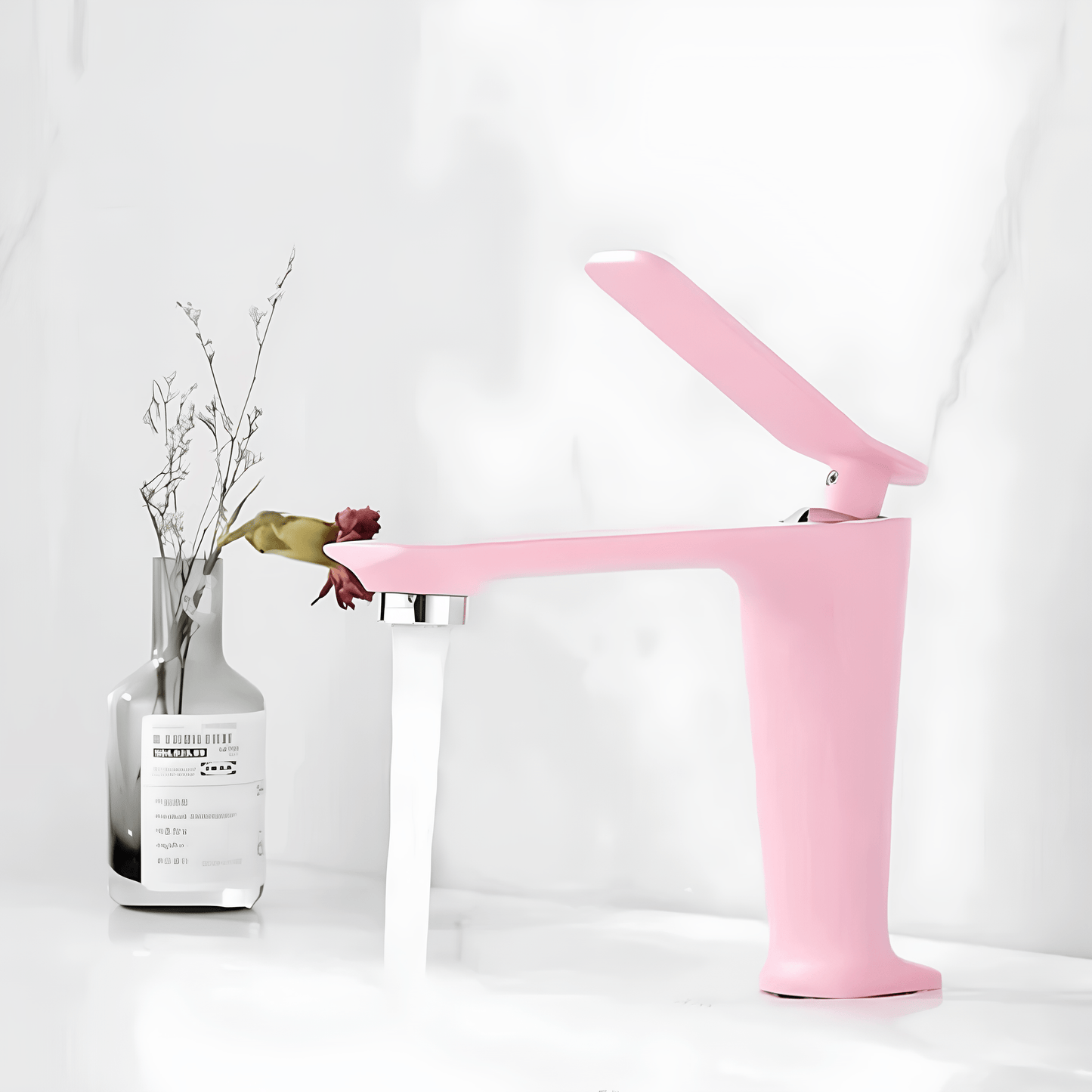 Robinet rose salle de bain – Mitigeur design en laiton ponté