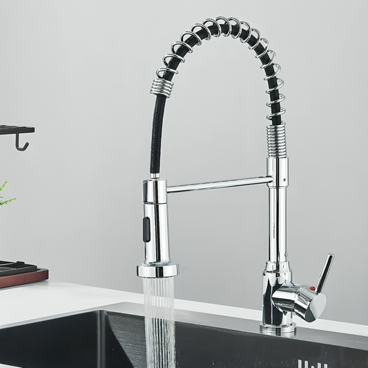 Robinet cuisine avec douchette  – Eau chaude et froide