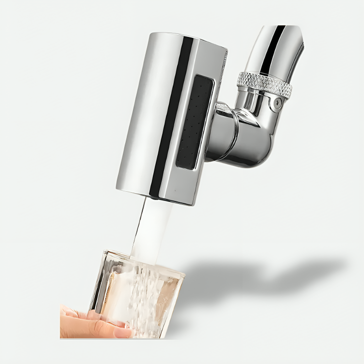Embout de robinet rotatif 4 jets cascade pour cuisine et salle de bain