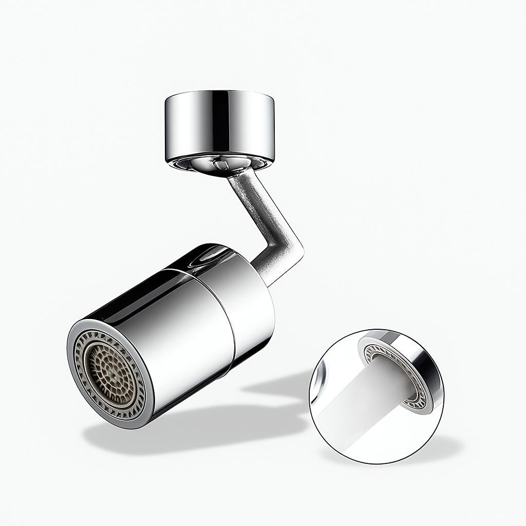 Extension de robinet rotative 1080° – Adaptateur double jet universel