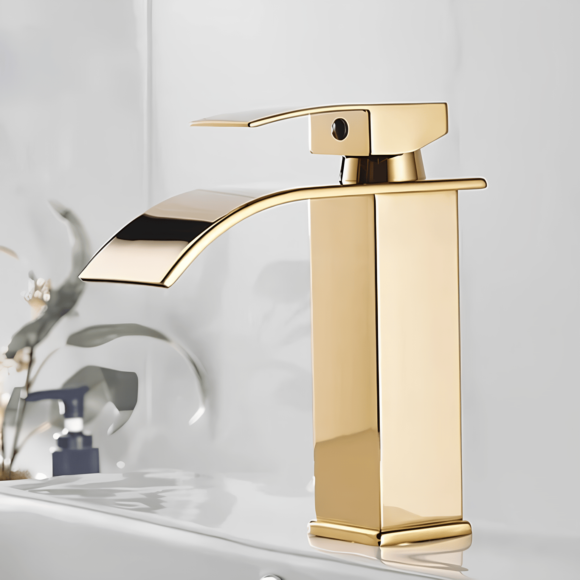 Robinet cascade salle de bain noir – Inox 30 cm design moderne