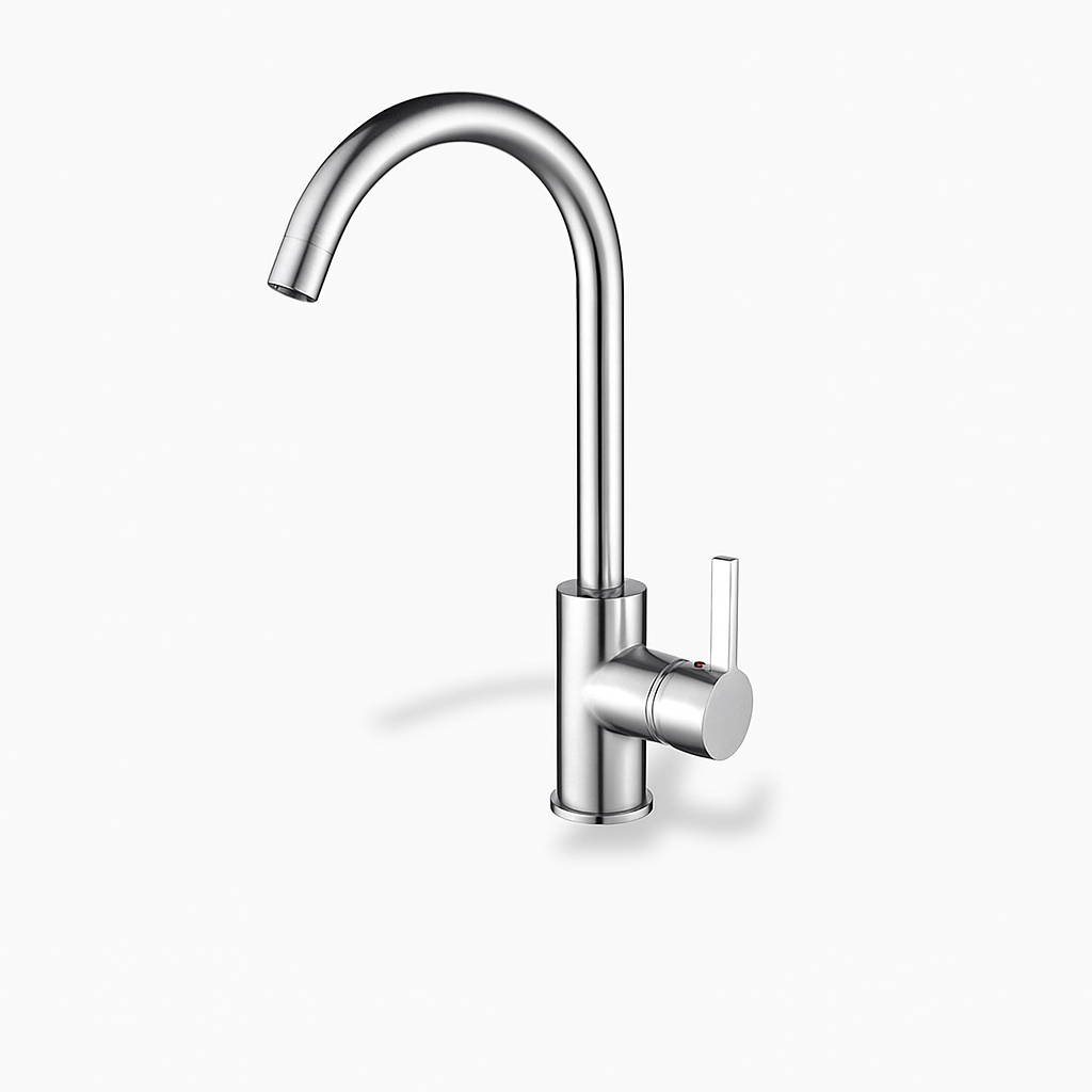 Robinet de cuisine noir mat pivotant 360° – Design moderne