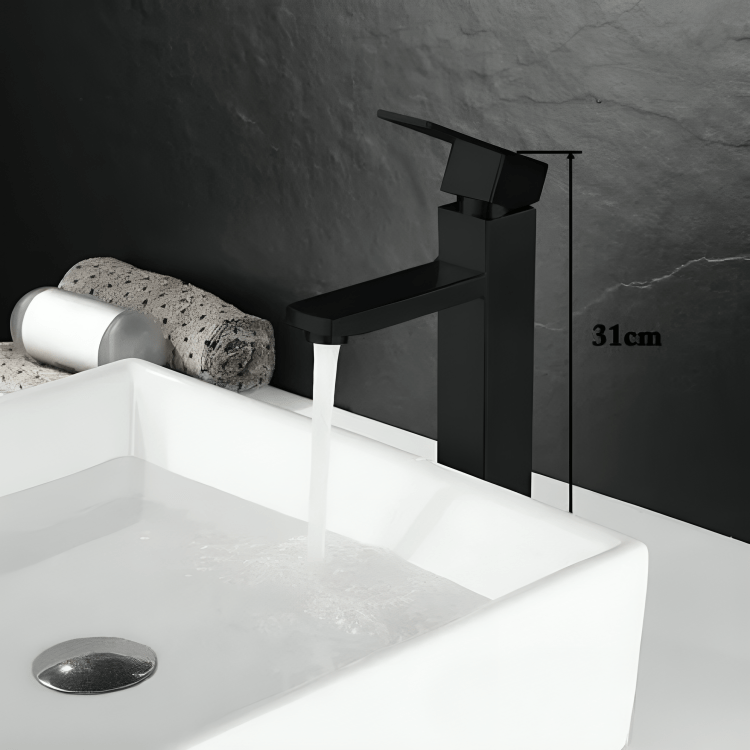 Robinet lavabo inox brossé DQOK – Monocommande élégante