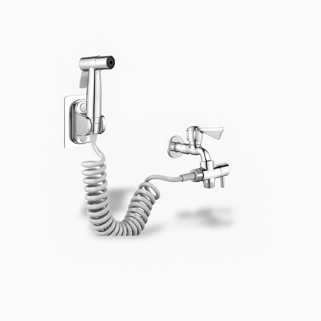 Robinet multifonction G1/2 inoxydable – Double sortie | PLAN/